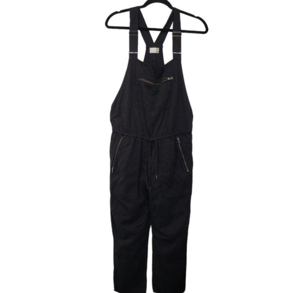 ARITZIA Wilfred Free Valletta Overalls Black XXS Pockets Lyocell